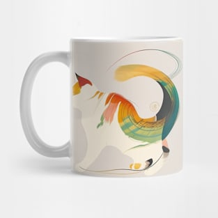 Vibrant colorful cat Mug